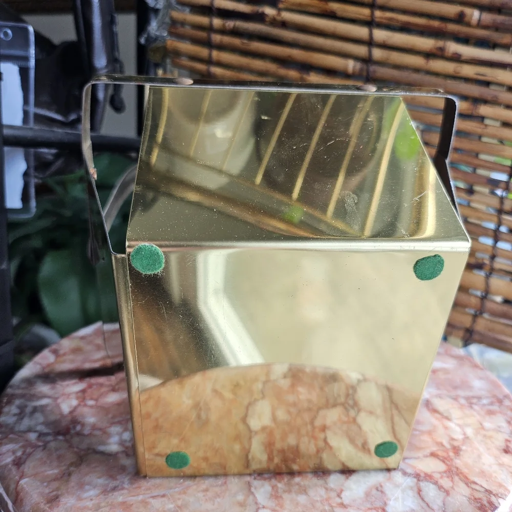 Vintage Brass Berry Basket